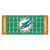 Miami Dolphins Football Field Runner Dolphin Primary Logo Green