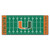 University of Miami - Miami Hurricanes Football Field Runner U Primary Logo Green