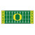 University of Oregon - Oregon Ducks Football Field Runner O Primary Logo Green