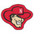 University of Nebraska - Nebraska Cornhuskers Mascot Mat "Herbie Husker" Logo Red
