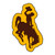 University of Wyoming - Wyoming Cowboys Mascot Mat Bucking Horse Primary Logo Brown