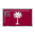 University of South Carolina - South Carolina Gamecocks Embossed State Flag Emblem Primary Team Logo on State Flag Design Red