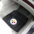 Pittsburgh Steelers 2-pc Vinyl Car Mat Set Steeler Primary Logo Black