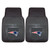 New England Patriots 2-pc Vinyl Car Mat Set Patriot Head Primary Logo Black