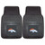 Denver Broncos 2-pc Vinyl Car Mat Set Bronco Head Primary Logo Black