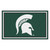 Michigan State University - Michigan State Spartans 4x6 Rug Spartan Primary Logo Green