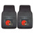 Cleveland Browns 2-pc Vinyl Car Mat Set Helmet Primary Logo Black