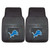 Detroit Lions 2-pc Vinyl Car Mat Set Lion Primary Logo Black