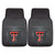 Texas Tech University - Texas Tech Red Raiders 2-pc Vinyl Car Mat Set Double T Primary Logo Black