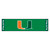 University of Miami - Miami Hurricanes Putting Green Mat U Primary Logo and Wordmark Green