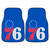 NBA - Philadelphia 76ers 2-pc Carpet Car Mat Set 17"x27"