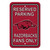 Arkansas Razorbacks 12 in. x 18 in. Plastic Reserved Parking Sign
