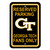 Georgia Tech Yellow Jackets 12 in. x 18 in. Plastic Reserved Parking Sign
