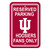 Indiana Hoosiers 12 in. x 18 in. Plastic Reserved Parking Sign