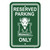 Marshall Thundering Herd 12 in. x 18 in. Plastic Reserved Parking Sign