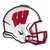 University of Wisconsin - Wisconsin Badgers Embossed Helmet Emblem W Primary Logo Red
