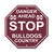 Mississippi State Bulldogs Sign 12x12 Plastic Stop Sign