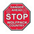North Carolina State Wolfpack Sign 12x12 Plastic Stop Sign