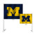 Michigan Wolverines Flag Car Style Home-Away Design