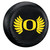 Oregon Ducks Black Tire Cover - Wing - Standard Size