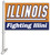 Illinois Fighting Illini Car Flag