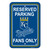 Kansas City Royals 12 in. x 18 in. Plastic Reserved Parking Sign