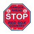 Boston Red Sox Sign 12x12 Plastic Stop Sign