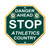 Oakland Athletics Sign 12x12 Plastic Stop Sign