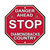 Arizona Diamondbacks Sign 12x12 Plastic Stop Sign