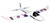 Chicago Cubs Glider Airplane