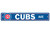Chicago Cubs Sign 4x24 Plastic Street Sign