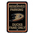 Anaheim Ducks 12 in. x 18 in. Plastic Reserved Parking Sign