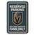 Vegas Golden Knights Sign 12 in. x 18 in. Plastic Reserved Parking Sign