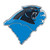 Carolina Panthers Embossed State Emblem "Panther" Logo - Shape of Carolinas