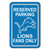 Detroit Lions Sign 12 in. x 18 in. Plastic Reserved Parking Sign