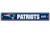 New England Patriots Sign 4x24 Plastic Street Sign