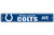 Indianapolis Colts Sign 4x24 Plastic Street Sign
