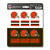 Cleveland Browns Mini Decal 12-pk 12 Various Logos / Wordmark Orange & Brown