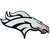 Denver Broncos Molded Chrome Emblem "Bronco Head" Primary Logo Chrome