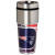 New England Patriots 16  oz. Stainless Steel Travel Tumbler Metallic Graphics