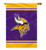 Minnesota Vikings 2-Sided 28 X 40 House Banner
