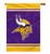 Minnesota Vikings 2-Sided 28 X 40 House Banner