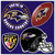 Baltimore Ravens 4 Piece Magnet Set