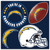 Los Angeles Chargers 4 Piece Magnet Set