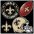 New Orleans Saints 4 Piece Magnet Set