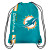 Miami Dolphins Drawstring Backpack