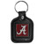 Alabama Crimson Tide Square Leatherette Key Chain
