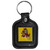 Arizona St. Sun Devils Square Leatherette Key Chain