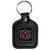 Auburn Tigers Square Leatherette Key Chain