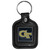 Georgia Tech Yellow Jackets Square Leatherette Key Chain